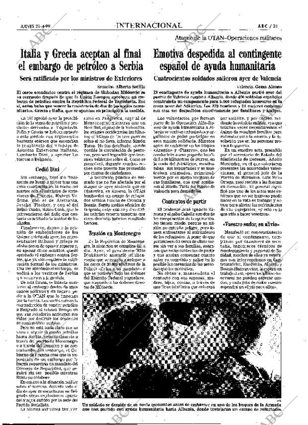 ABC MADRID 22-04-1999 página 31