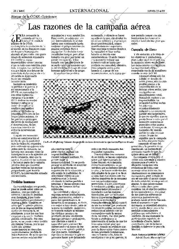 ABC MADRID 22-04-1999 página 38