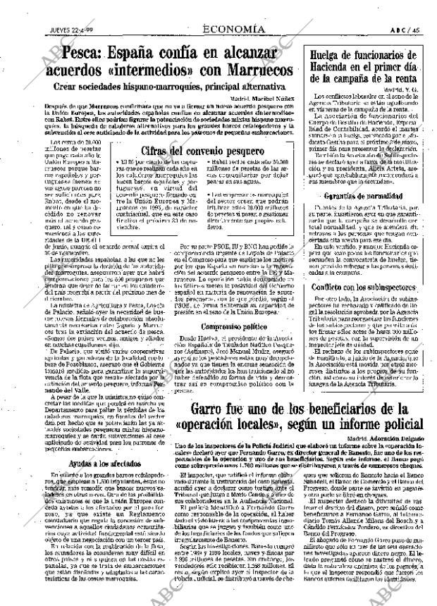 ABC MADRID 22-04-1999 página 45