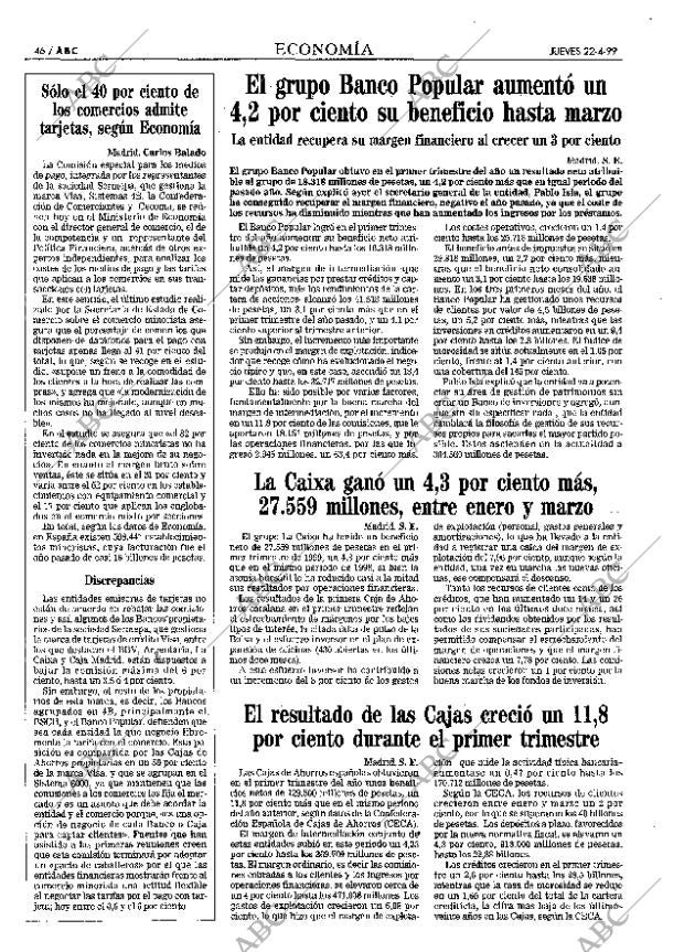 ABC MADRID 22-04-1999 página 46