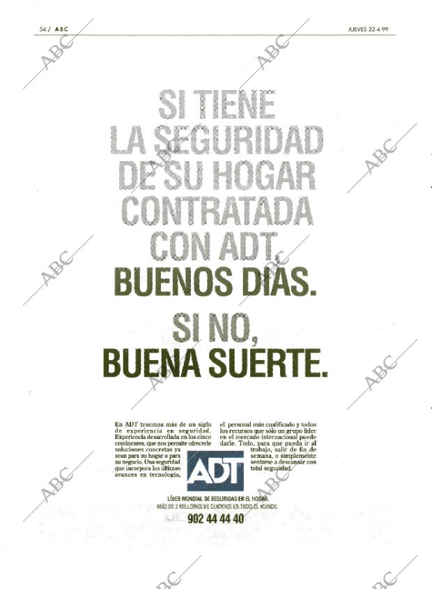 ABC MADRID 22-04-1999 página 54