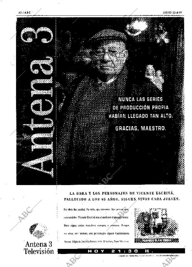 ABC MADRID 22-04-1999 página 60