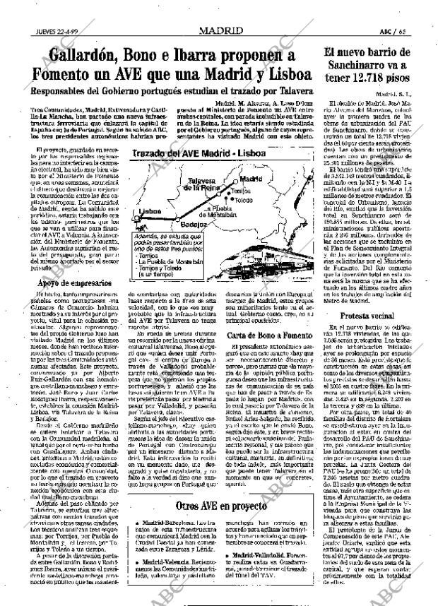 ABC MADRID 22-04-1999 página 65