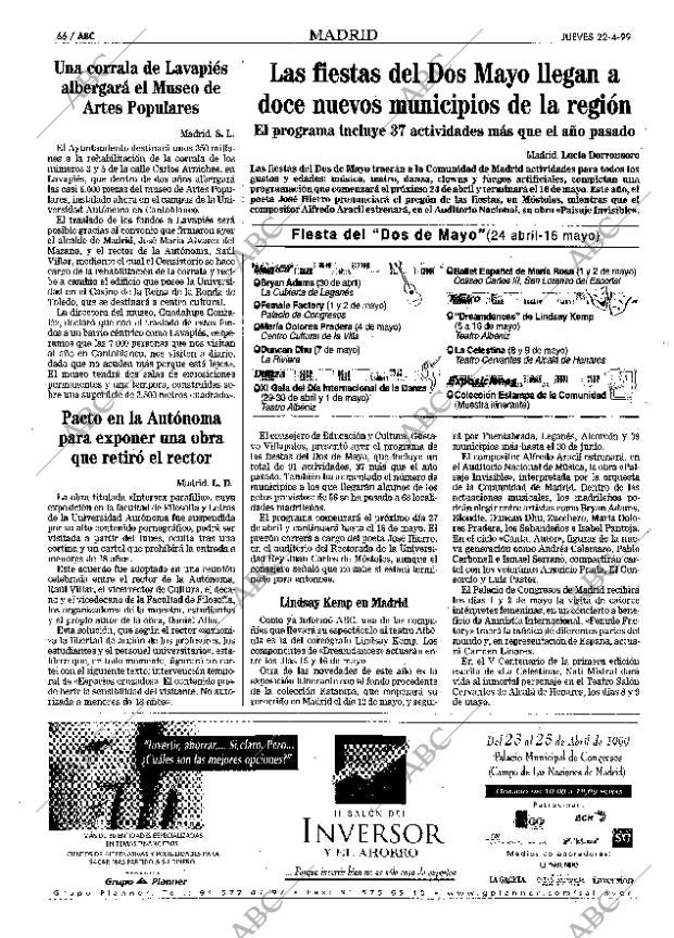 ABC MADRID 22-04-1999 página 66