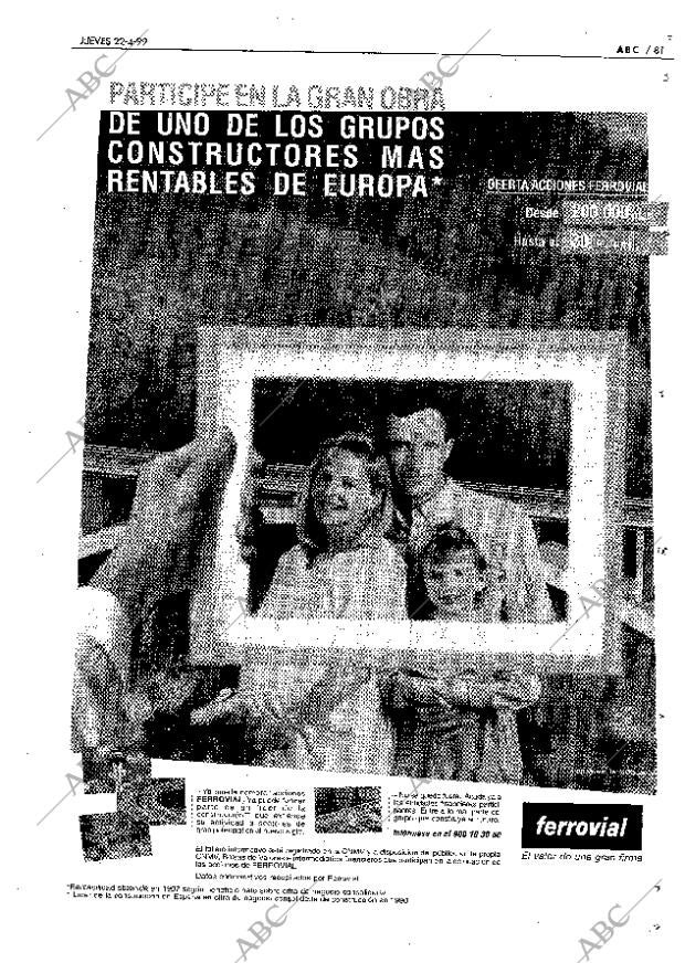 ABC MADRID 22-04-1999 página 81
