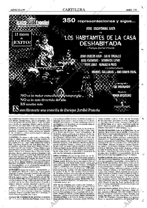 ABC MADRID 22-04-1999 página 95