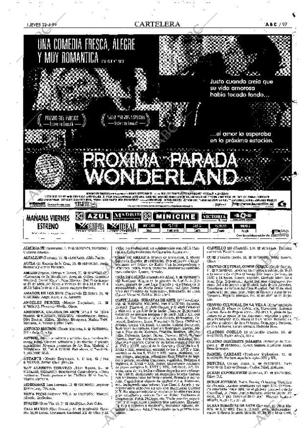 ABC MADRID 22-04-1999 página 97