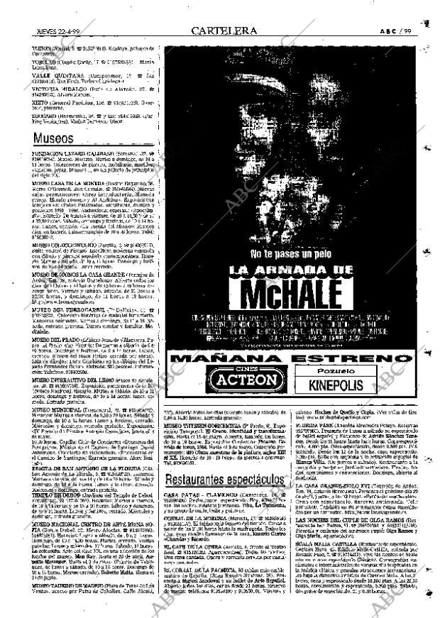 ABC MADRID 22-04-1999 página 99