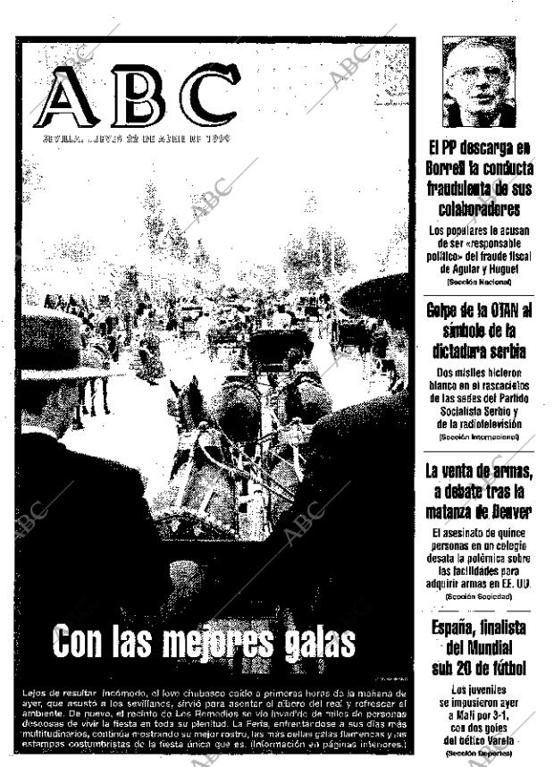 ABC SEVILLA 22-04-1999 página 1