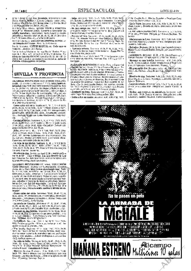 ABC SEVILLA 22-04-1999 página 88