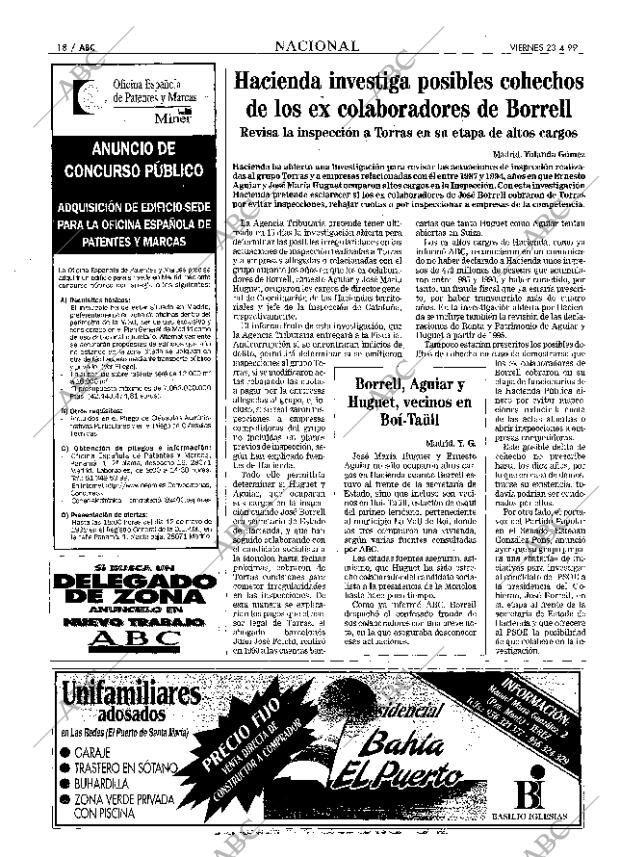 ABC SEVILLA 23-04-1999 página 18