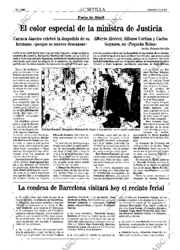 ABC SEVILLA 23-04-1999 página 50