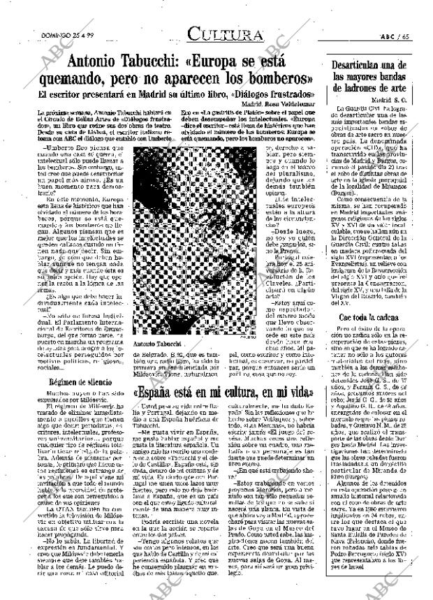 ABC MADRID 25-04-1999 página 65