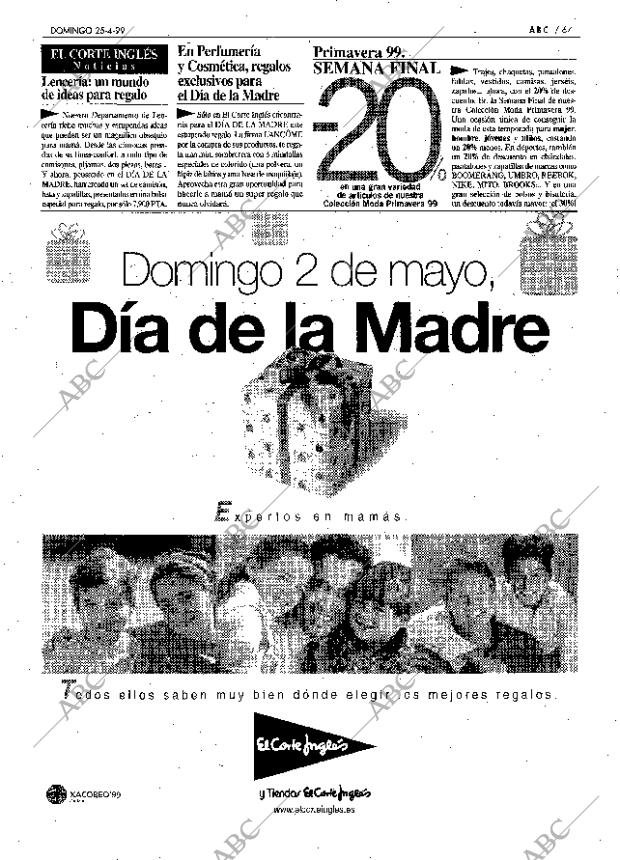 ABC MADRID 25-04-1999 página 67