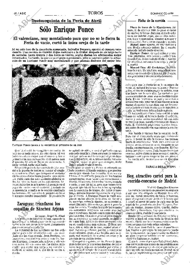 ABC MADRID 25-04-1999 página 68