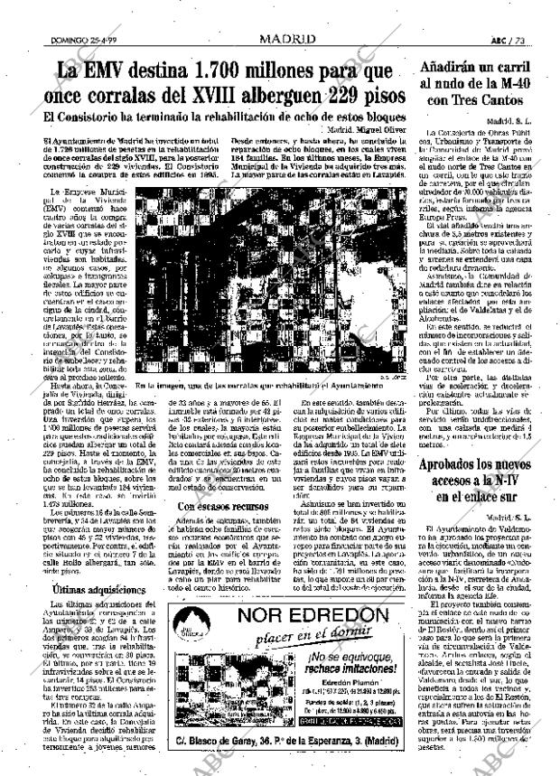 ABC MADRID 25-04-1999 página 73