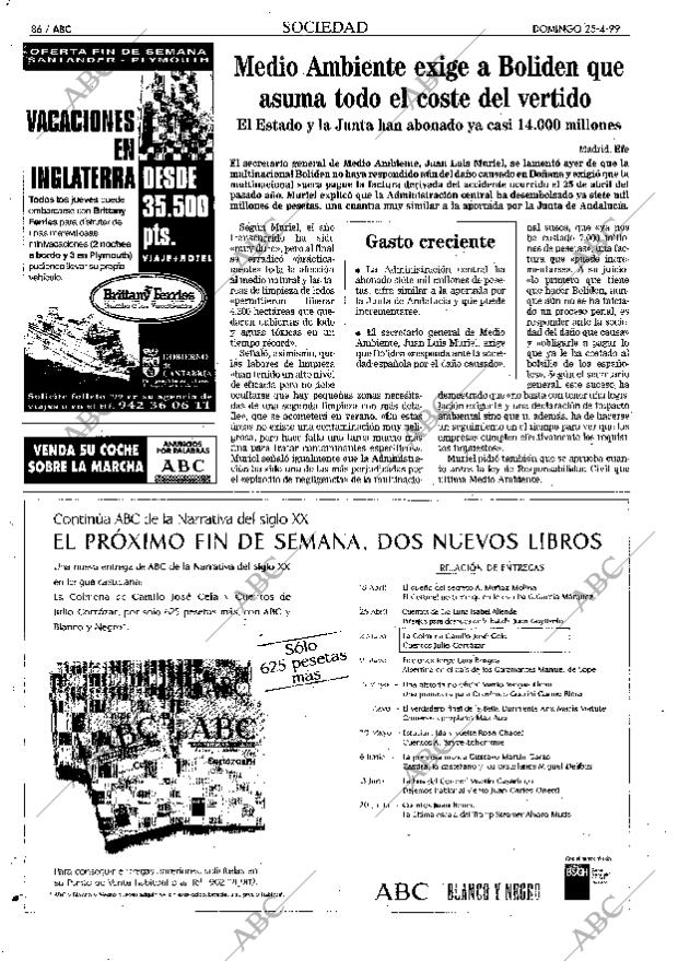 ABC MADRID 25-04-1999 página 86