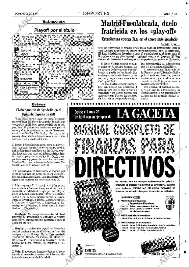 ABC MADRID 25-04-1999 página 93