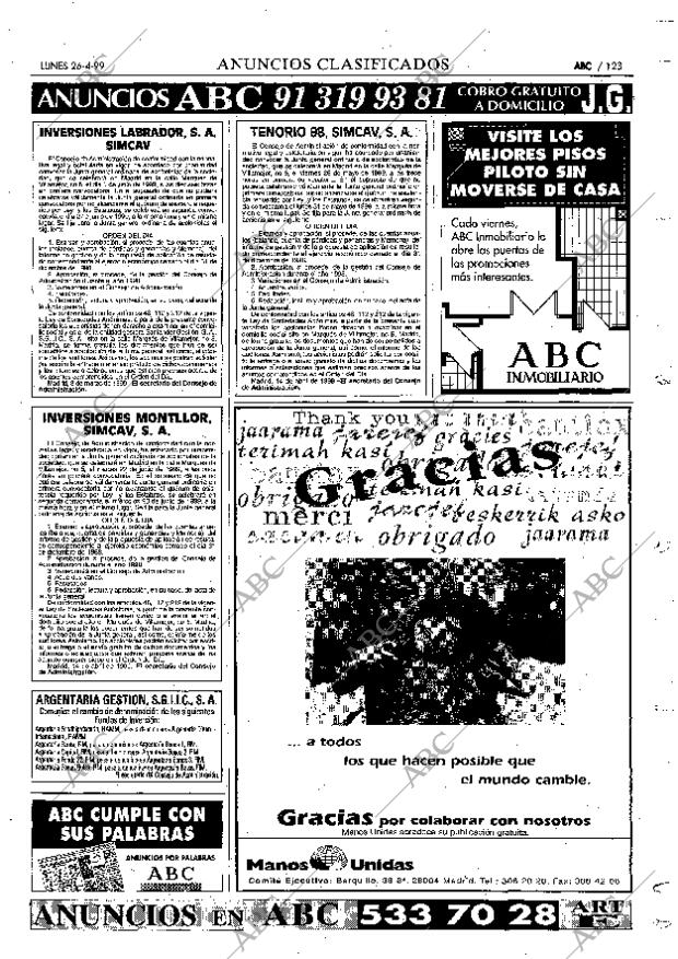 ABC MADRID 26-04-1999 página 123