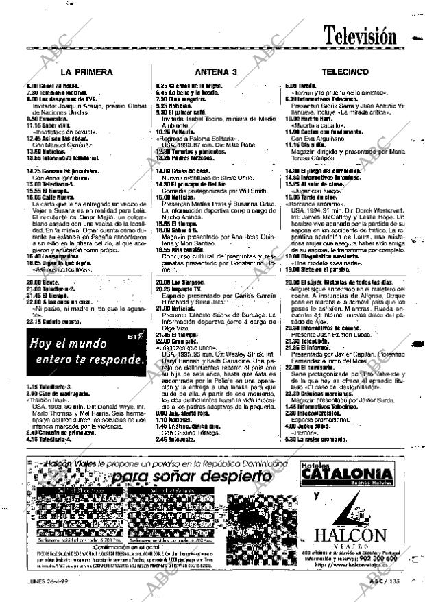 ABC MADRID 26-04-1999 página 135