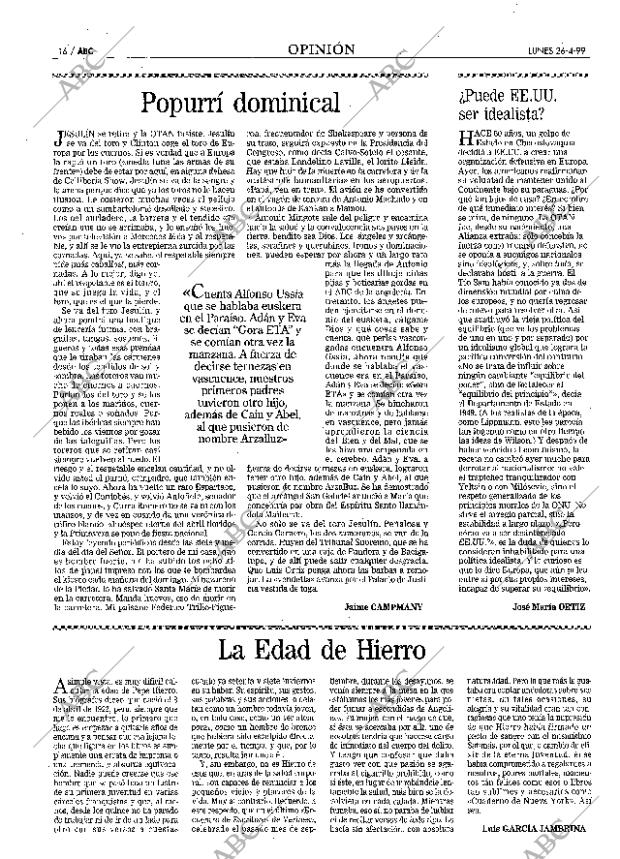 ABC MADRID 26-04-1999 página 16
