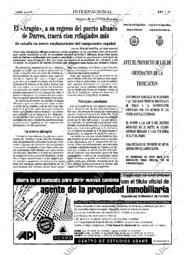 ABC MADRID 26-04-1999 página 39