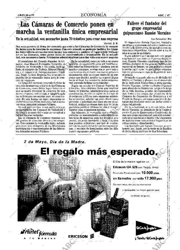ABC MADRID 26-04-1999 página 47