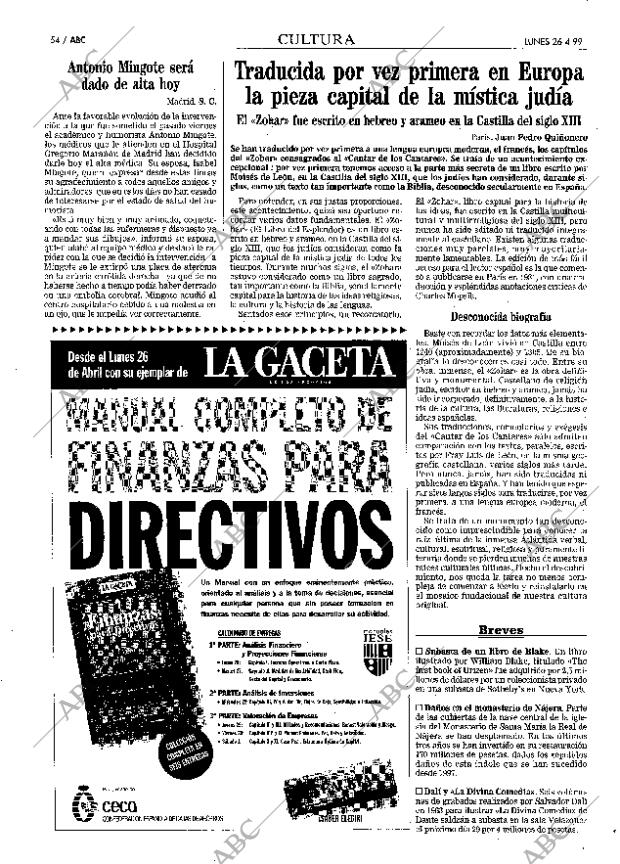 ABC MADRID 26-04-1999 página 54