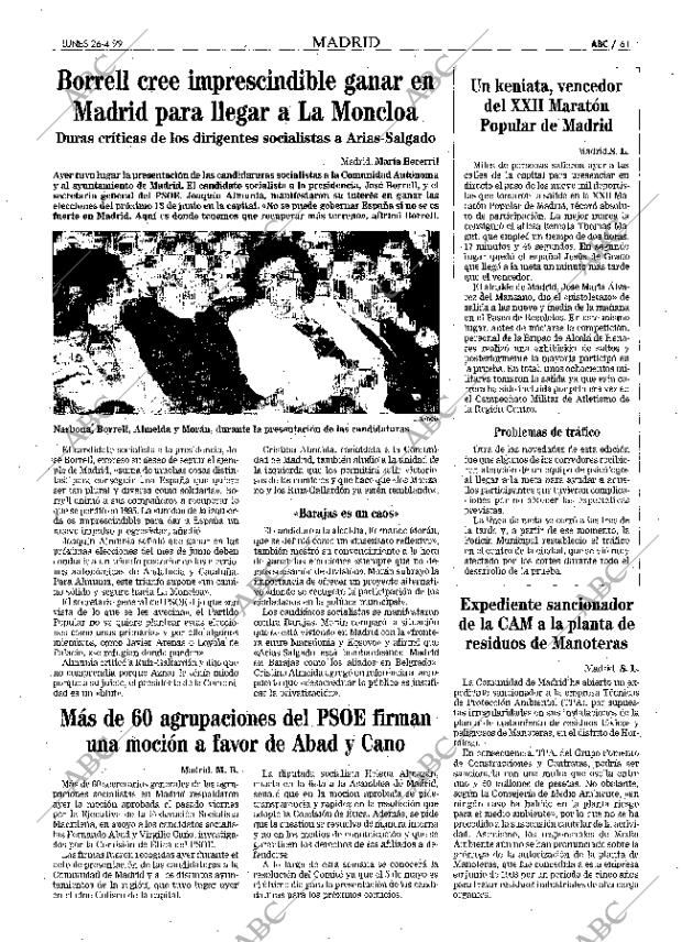 ABC MADRID 26-04-1999 página 61