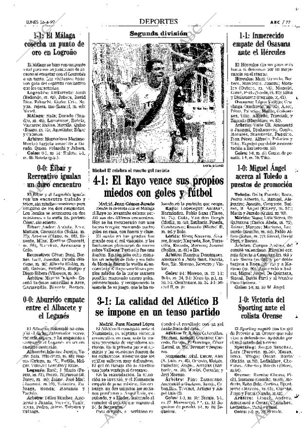 ABC MADRID 26-04-1999 página 77