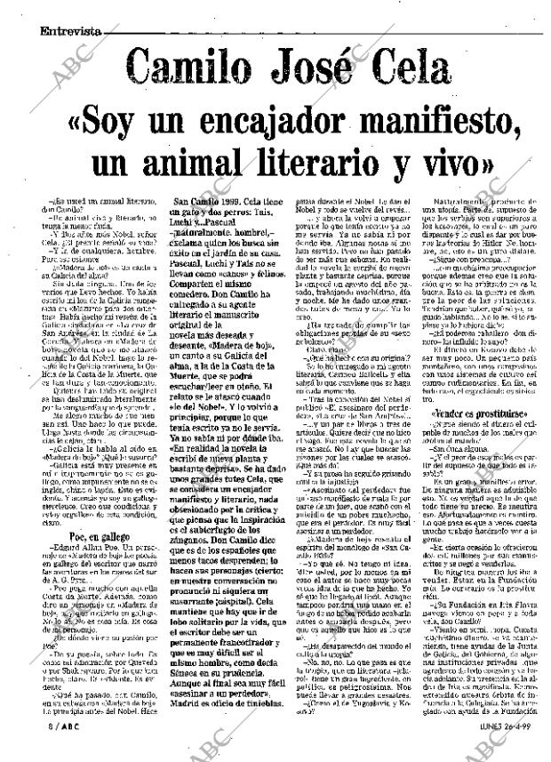 ABC MADRID 26-04-1999 página 8