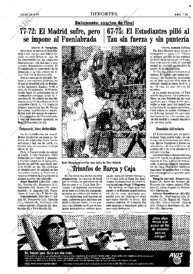 ABC MADRID 26-04-1999 página 81