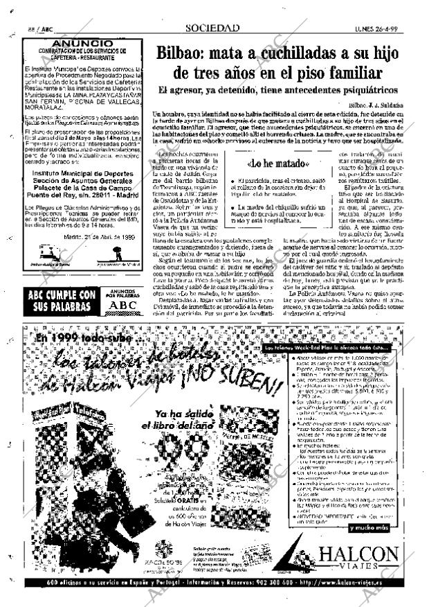 ABC MADRID 26-04-1999 página 88