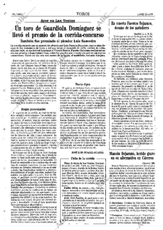 ABC MADRID 26-04-1999 página 90