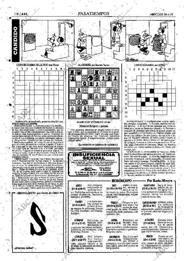 ABC MADRID 28-04-1999 página 118