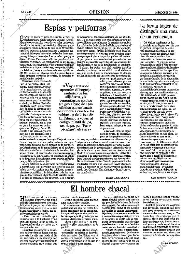 ABC MADRID 28-04-1999 página 16
