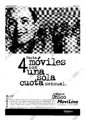 ABC MADRID 28-04-1999 página 27