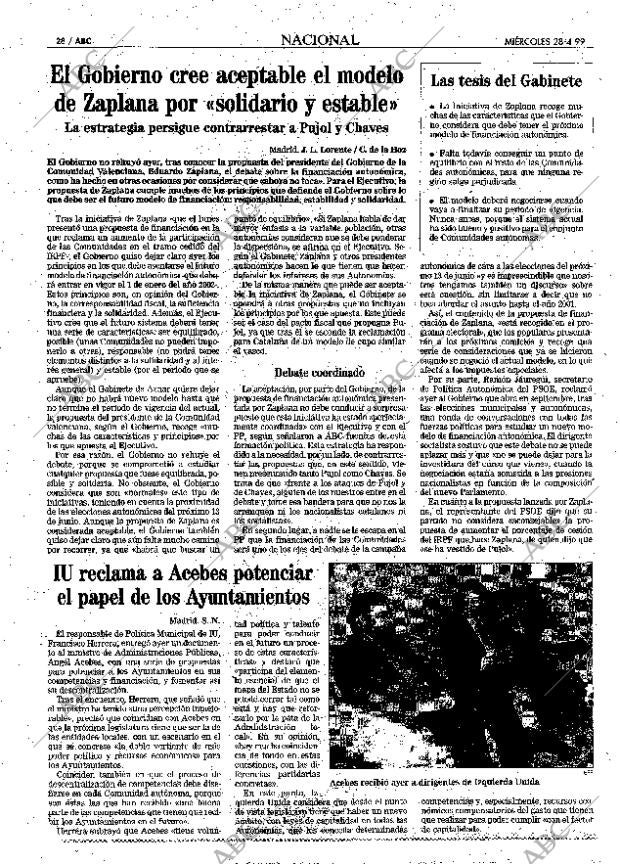 ABC MADRID 28-04-1999 página 28