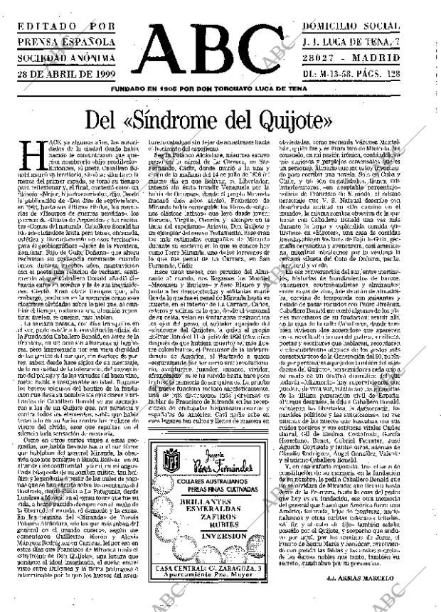 ABC MADRID 28-04-1999 página 3