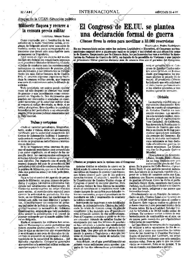 ABC MADRID 28-04-1999 página 32