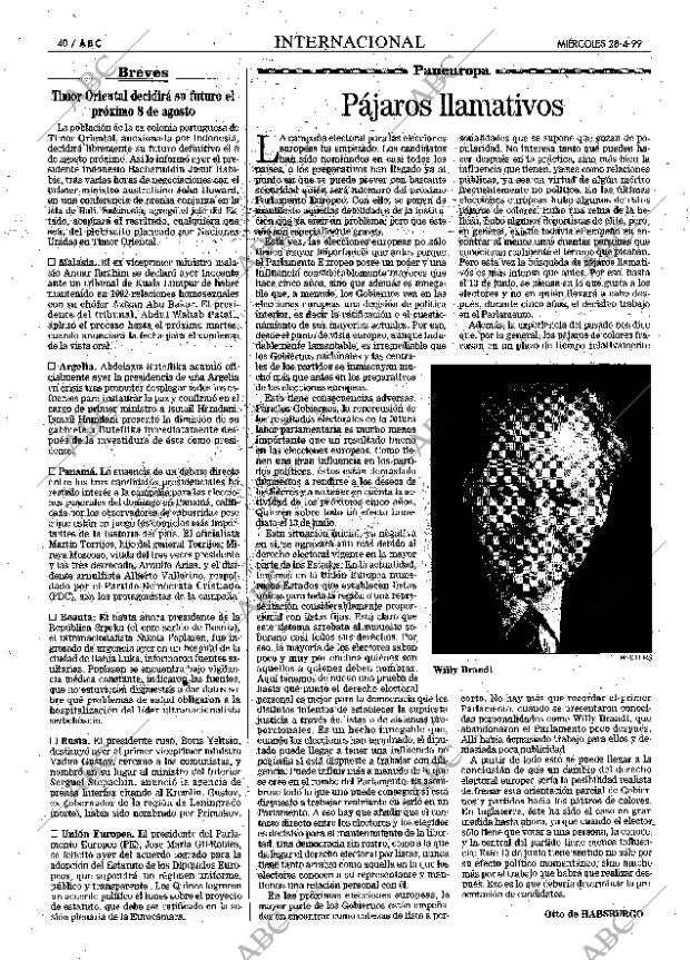 ABC MADRID 28-04-1999 página 40