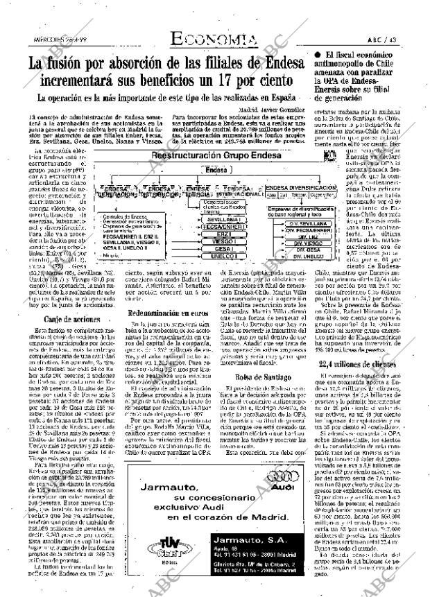 ABC MADRID 28-04-1999 página 43