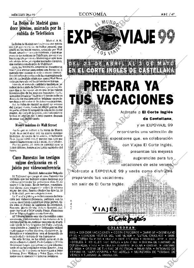 ABC MADRID 28-04-1999 página 47