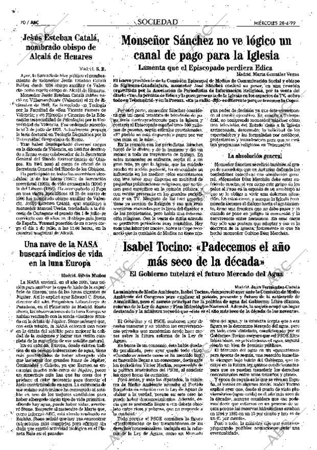 ABC MADRID 28-04-1999 página 70
