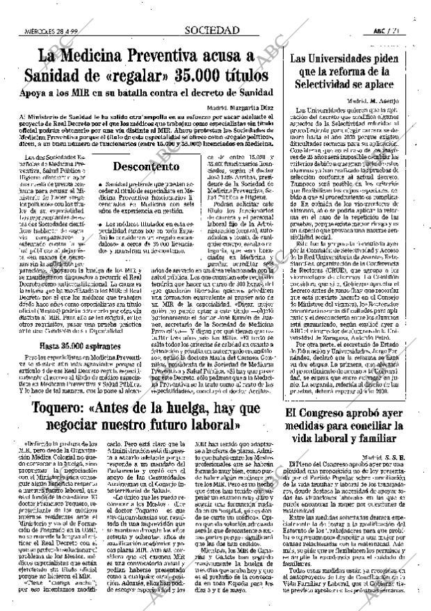 ABC MADRID 28-04-1999 página 71