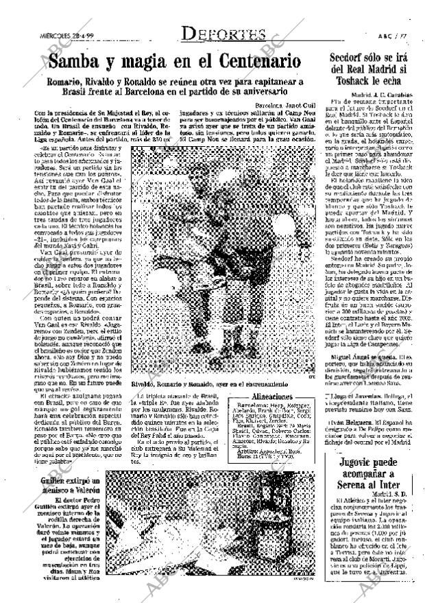ABC MADRID 28-04-1999 página 77