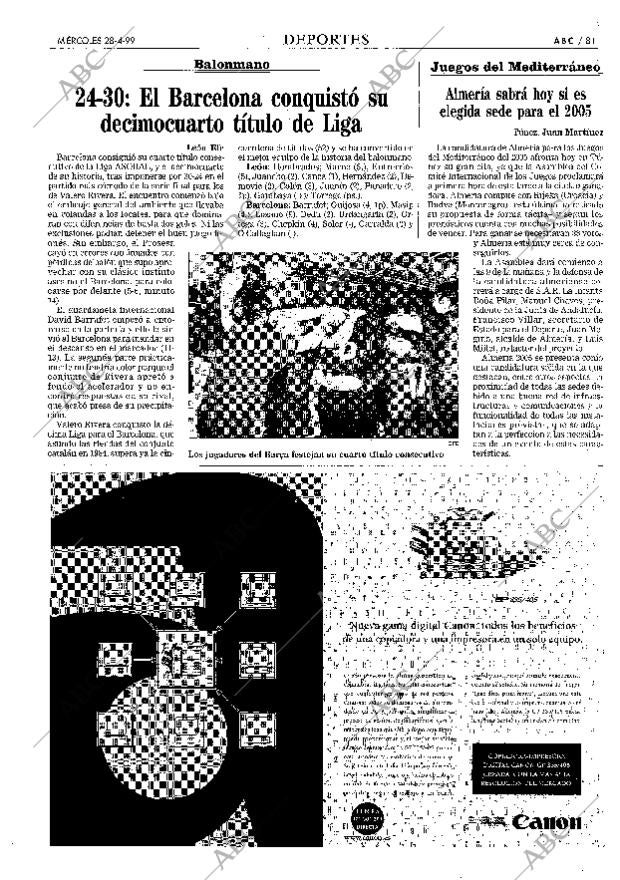 ABC MADRID 28-04-1999 página 81