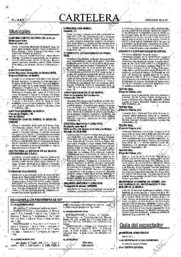 ABC MADRID 28-04-1999 página 86