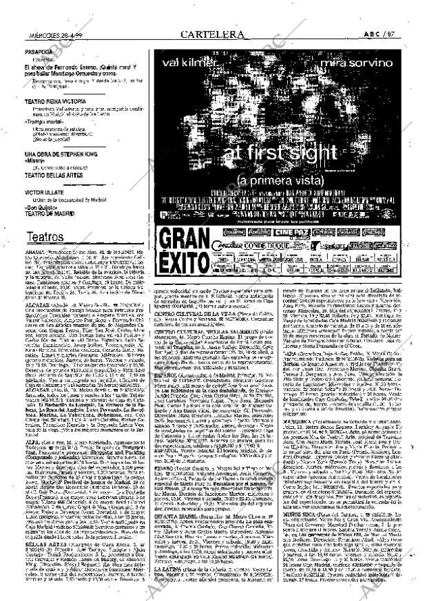 ABC MADRID 28-04-1999 página 87