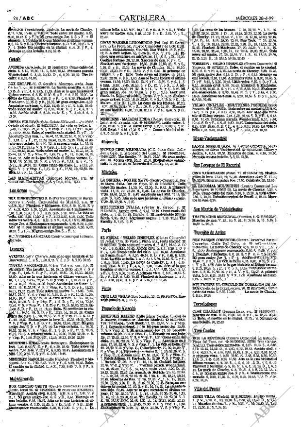 ABC MADRID 28-04-1999 página 94